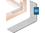 Kotarbau® Connettore Angolare Angolo Pesante 50 X 80 X 25 Mm In Acciaio Zincato Angolo In Acciaio Stabile Connettore Per Travi Durevole Argento