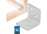 Kotarbau® Connettore Angolare Angolo Pesante 25 X 25 X 25 Mm In Acciaio Zincato Angolo In Acciaio Stabile Connettore Per Travi Durevole Argento