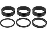 6Pcs Bicicletta -Set -Spacer Alluminio -Lega Bicicletta -Manubrio -Stelo -Spacer Per Mountainbikeblack