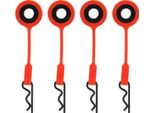 4Pcs Rc Corpo Morsetti Perni Auto Guscio Fisso Titolare Silicone Metallo Universale Per 1/10 Modello Danneggiato