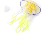 Acquario Simulazione Silicone Artificiale Medusa Serbatoio Decorazione Giallo Limone