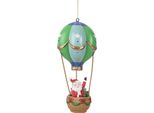 Pallone Aerostatico Natalizio Clayre & Eef Ø 8X18 Cm Plastica Verde