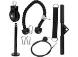 9Pcs/Set Diy Fitness Equipment Set Sistema Di Pulegge Per L'allenamento Domestico Della Forza Del Braccio