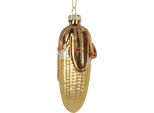 Targhetta Natalizia Clayre & Eef Ø 4X10 Cm In Vetro Color Oro