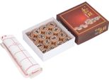 Set Di Scacchi Cinesi Gioco Da Tavolo Xiangqi In Legno Di Faggio A Crescita Intellettuale Con Scacchiera In Finto Cuoio Diametro 3 Cm