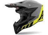 Casco Motocross Airoh Wraaap Reloaded, Nero/Grigio/Giallo, Xs (53/54)