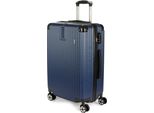 Brubaker Valigia Da Viaggio Rigida London - Trolley Con Chiusura A Combinazione E 4 Ruote - Trolley 43 X 66,5 X 26 Cm, L, Blu