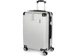 Brubaker Valigia Da Viaggio London - Trolley Con Chiusura A Combinazione E 4 Ruote - Trolley 43 X 66,5 X 26 Cm, L, Argento