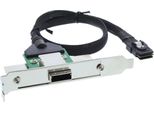 Inline® 27650B Staffa Per Slot Sas Pci + 50P Centr., Con Cavo, Da SFF-8088 A SFF-8087, 0,5 M