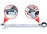 Ks Tools Duo Gearplus Chiave Combinata, Funzione Cricchetto Aperto 18 Mm, Reversibile ( 503.5918 )