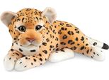 Brubaker Leopardo - Peluche Di 30 Cm - Peluche Per Bambini - Peluche Per Grandi Gatti Sdraiati - Peluche Per Bambini, Marrone