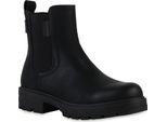 Van Hill Donna Stivaletti Classici Suola Profilata Piattaforma Anteriore Scarpe 841383, Colore: Nero, Taglia: 37