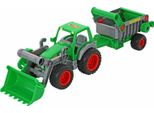 Trattore Farmer Technic Con Pala Anteriore + Rimorchio Ribaltabile, Trattore Per Bambini