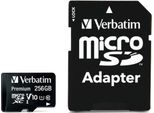 Verbatim Microsdxc 256GB Classe 10 UHS-I Incl. Adattatore