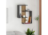 Skye Decor, Paranoid - Antracite, Rovere Scuro, Wandregale, Antrazit, 64 X 85 X 22 Cm