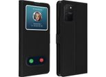 Avizar, Samsung Galaxy S10 Lite Flip Cover Con Doppia Finestra E Funzione Stand, Nero