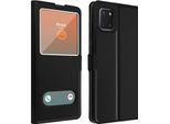 Avizar, Samsung Galaxy Note 10 Lite Flip Cover Con Doppia Finestra E Funzione Stand, Nero