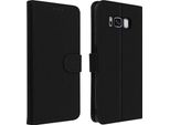 Avizar, Flip Cover Portafoglio, Custodia In Pelle Finta Per Samsung Galaxy S8, Nero