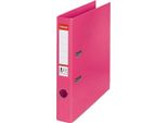 Cartella A Leva A4 Esselte No.1 Power, Plastica Piena, Dorso 5 Cm, Fucsia