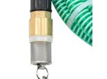Vidaxl Tubo Di Aspirazione Con Raccordi In Ottone Verde 1,1" 15 M Pvc"