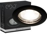 Lampada Da Incasso A Soffitto Faretto Da Incasso A Soffitto Ziva Black IP20 Rotondo Nero EDO777308 Edo