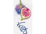 Set Punto Croce Panna "Fig"", Schema Di Conteggio, 16X22,5Cm"