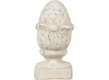 Clayre & Eef Figurina A Cono In Abete 11X11X21 Cm Pietra Beige