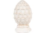Clayre & Eef Decorazione Cono In Abete Ø 10X18 Cm Pietra Beige