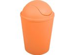 Msv Cestino Per Cosmetici Cestino Per Rifiuti Con Coperchio Basculante Da 5,5 Litri In Plastica Arancione