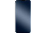 Avizar, Samsung Galaxy A22 5G View Cover Con Effetto Specchio E Funzione Stand, Nero