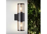 Brillante Applique Da Esterno Sergioro | Luce Decorativa Da Esterno | Antracite | 2X E27 Max. 20 W | IP44