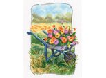 Rto Set Punto Croce "Il Vecchio Giardino Della Nonna"", Schema Da Contare, 13X17,5Cm C347"