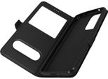 Avizar, Samsung Galaxy A53 5G Cover Con Doppia Finestra E Funzione Stand, Nero