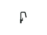 Grohe Einhand-SpüLtischbatterie Eurosmart 30619 H. Auslauf Dual SpüLbrause Matt Black (306192430)