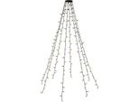 Goobay 60385 200 Led Per Albero Con Anello, 8X 1,5 M, Verde Oliva-Nero - Con Timer E Funzione Di Memoria, 8 Modalità Di Illuminazione, Trasformatore Da 24 V Per Esterni, Bianco Caldo (2500 K), Per Uso Interno Ed Esterno
