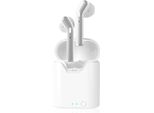 Tws Cuffie Auricolari Senza Fili Binaural Sport Bluetooth 5.0 Bass Bianco