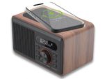 RáDio Carneo W100 Dab+, Fm, Bt, Ricarica Wireless, Legno
