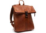 The Chesterfield Brand Pelle Zaino Per Il Tempo Libero Zaino Con Scomparto Per Laptop Savona Backpack 16,8L Cognac Marrone Chiaro
