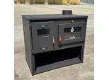Kaminofen 6kW Alega Niche Holzofen mit Backfach Herdplatte Küchenherd Ofen Holz