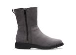 Clarks Un Elda Mid Grigio Stivali Di Pelle Isolati E Impermeabili 39,5