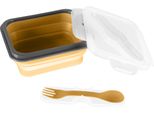 Zopa Scatola Per Snack In Silicone Con Posate Piccola Giallo Senape