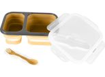 Zopa Scatola Per Snack In Silicone Con Posate Grande Giallo Senape