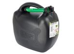 Tanica Di Plastica Per Carburante, 20L, Ovale, Nera
