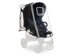 Telo Pioggia Per Passeggino Universale Hauck 47 X 40 X 85 Cm Con Bordo Riflettente, Finestra Di Contatto E Ventilazione, Facile Fissaggio In Velcro Sul Passeggino (Trasparente)