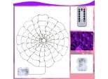 1X Decorazione Di Halloween Ragnatela Appesa, Luce Di Decorazione Di Halloween A Led Per Bar Feste Patio Giardini Cortili Case Infestate Decorazione Del Cortile