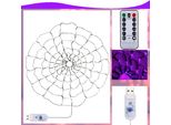 1X Decorazione Di Halloween Ragnatela Appesa, Luce Di Decorazione Di Halloween A Led Per Bar Feste Patio Giardini Cortili Case Infestate Decorazione Del Cortile