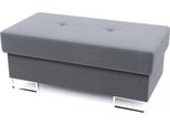 Pouf Con Spazio Di Archiviazione Wilfred - Grigio 2