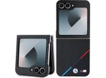 Bmw Bmhczf623Pudtk Z Flip6 F741 Czarny/Nero Custodia Rigida Carbon Tricolor