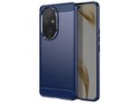 Avizar, Custodia Protettiva Flessibile Per Honor 200 Pro, Effetto Carbonio, Blu Scuro
