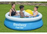 Piscina Fuori Terra Bestway® Fast Set™ Senza Pompa Ø 183 X 51 Cm, Blu, Rotonda